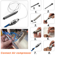 Outils de bijouterie Équipement facettage diamant Fraisage pneumatique Clou Sable Aiguille Bijoux Outils de ponçage Diamant Pointe Marteau