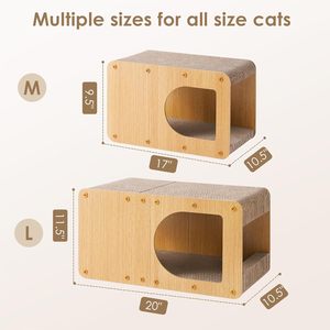 Rascador <span class=keywords><strong>para</strong></span> <span class=keywords><strong>Gatos</strong></span> <span class=keywords><strong>de</strong></span> Cartón, Rascador Interior <span class=keywords><strong>de</strong></span> Cartón Corrugado <span class=keywords><strong>para</strong></span> <span class=keywords><strong>Gatos</strong></span>, Casa <span class=keywords><strong>de</strong></span> Juegos <span class=keywords><strong>para</strong></span> <span class=keywords><strong>Gatos</strong></span> - Product Image 3