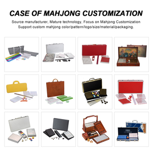 Tuiles de Mahjong Américain Personnalisées à 4 Couches, 166 Pièces en Mélamine avec Motifs Léopard et Tortue – Idées Cadeaux de Luxe pour le <span class=keywords><strong>Poker</strong></span> - Product Image 5