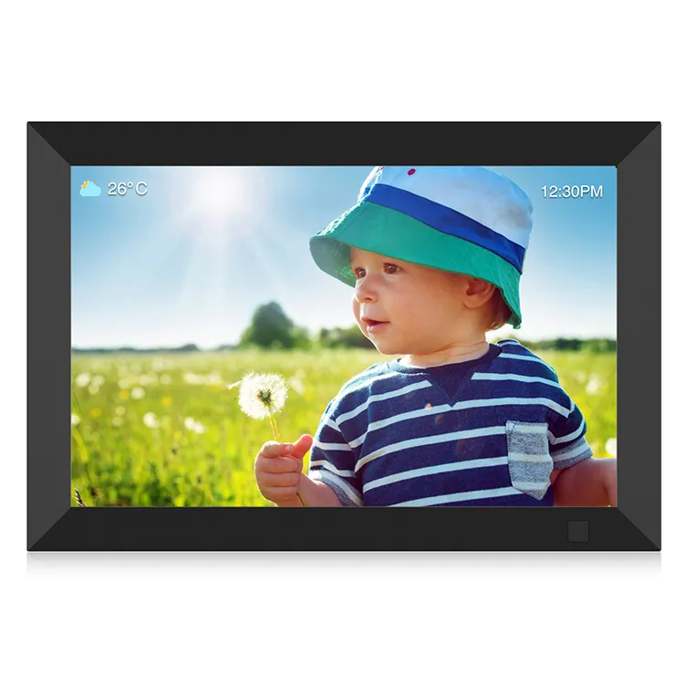 Cornice digitale wifi cornice digitale touchscreen da 10.1 pollici aggiungi funzione invia foto via e-mail e visualizzazione meteo e tempo