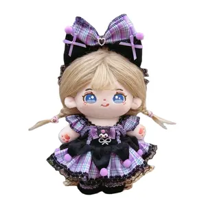 Vêtements de poupée en coton Pas de poupées mignon Lolita vêtements uniforme 20CM robe de poupée en peluche pour fille