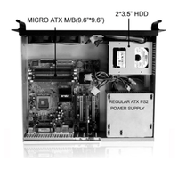 2U Rackmount châssis De Bureau pour boîtier d'ordinateur industriel EKI-N235M