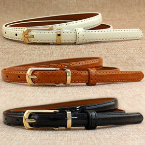 Cinto de couro pu fino feminino, para vestir, calças, jeans, lavagem rápida, para meninas, venda imperdível - Product Image 2