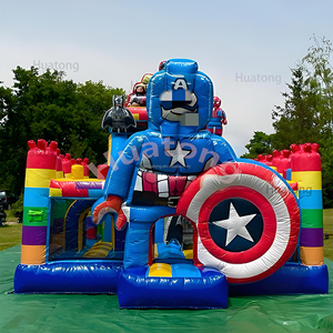 Huatong PVC anh hùng <span class=keywords><strong>Inflatable</strong></span> thư bị trả lại lâu đài khối xây dựng phim hoạt hình combo <span class=keywords><strong>Inflatable</strong></span> Trampoline trượt sân chơi trở ngại công viên - Product Image 5