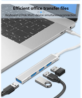 Adaptateur USB vers Type C HUB 3.0 Type C 4 ports adaptateur multi-répartiteur OTG pour Lenovo Macbook PC ordinateur portable accessoires