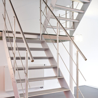 Rampe à tiges pré-percées à installation rapide en acier inoxydable 316 pour terrasse, escalier, balcon