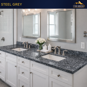 Steel Grey Granite Slab | Natural Grey Granite <b>Stone</b> for Flooring & Exterior Use | Export Quality - Product Image 5