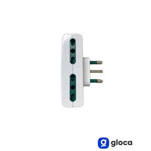 อะแดปเตอร์ปลั๊กไฟแบบ 4 ช่อง Gloca 3 ชิ้น 16A 250V สีขาว ปลั๊กพ่วงนิรภัยพร้อมเต้ารับมาตรฐาน วัสดุ ABS ป้องกันไฟดูด - Product Image 3