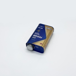 Bidon métallique vide pour huile moteur, 1 litre, avec couvercles - Product Image 3