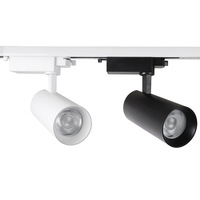 Projecteur de piste RGB RGBCW LED en aluminium avec source lumineuse COB pour studio de danse, scène, mariage, mur d'ambiance, 50W, gradation par application