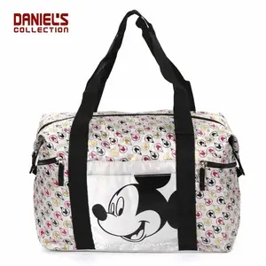 Prinses Reizen Cartoon Patroon Winkelen Grote Capaciteit Canvas Bagage Op Maat Schoudertassen Plunjezak