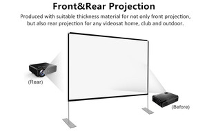 Foldable Projector <strong>Screen</strong> Curtain <strong>Fabric</strong> 120 Inches Home Outdoor Office Portable <strong>Projection</strong> <strong>Screen</strong> with Holder - Product Image 5