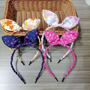 Diadema con orejas de conejo, linda horquilla para el cabello, pinza de tela para el cabello, decoración para uniforme escolar, pinza para el cabello infantil, joyería de un yuan - Product Image 1