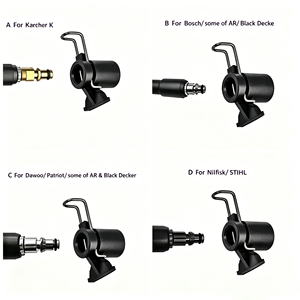 Adaptador de Conexión Rápida para Manguera Compatible con Karcher Serie K, Bosch, Black & Decker, Daewoo, Patriot, <span class=keywords><strong>Nilfisk</strong></span>, Pistola de Lavado a Presión - Product Image 6