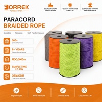Cordon de parachute réfléchissant en paracorde 550 de 4 mm, type III, 7 brins, en nylon, corde utilitaire pour le camping, la survie, le bricolage, l'artisanat, l'extérieur, vente en gros