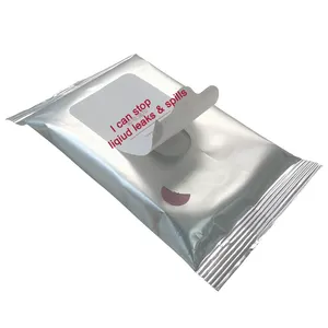 Adesivo Semi-lucido carta sintetica rimovibile tessuto bagnato aperto e chiuso adesivo Stop perdite di liquido fuoriuscita etichette materiale Jumbo Roll