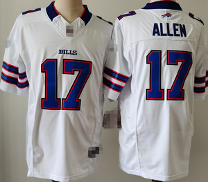 Siap untuk dikirim Buffalo Bills Josh Allen Biru Putih #17 Diggs #14 kualitas terbaik dijahit Jersey sepak bola Amerika - Product Image 3