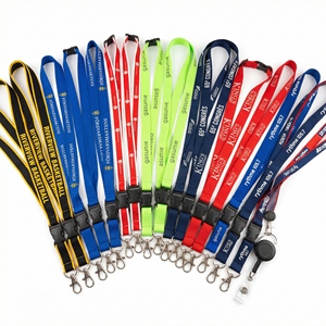 Custom Logo Key Lanyard ID Badge Wristlet Promotional Gift for Automotive and Insurance Industry Made of Durable Nylon