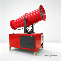 Canon à brouillard électrique fiable pour le contrôle de la poussière dans les cimenteries, avec un entretien facile et une longue durée de vie