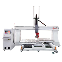 SMARTECH Promotion Machine de fraisage CNC 5 axes, commande NC Studio/Mach3, broche simple, broche haute vitesse, pour le travail du bois et du mousse