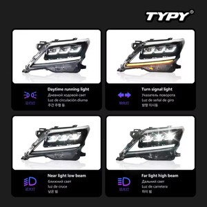 TYPY New Lexus LX570 <b>LED</b> Car <b>Headlights</b> 5000K Dynamic Turn Signals 2008-2015 - Product Image 3