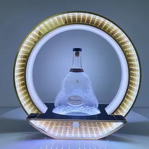 Rechargeable LED Acrylic Water Resistant Adjustable Height Bottle Presenter <strong>VIP</strong> Liquor Display <strong>Stand</strong> for Bar Nightclub - Product Image 5