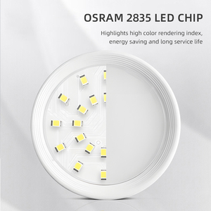 OKELI Anti-éblouissement Noir Blanc 10w 15w 20w 25w Rond 85-265V Plafonniers LED SMD encastrés - Product Image 3