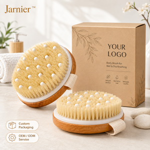 Spazzole per il Corpo in Bambù con Logo Personalizzato, per Uso Asciutto e Bagnato, Anti-<span class=keywords><strong>Cellulite</strong></span> e Drenante Linfatico, Adatte a Tutti i Tipi di Pelle - Product Image 2