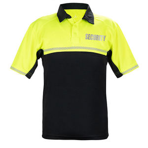 Guarda Uniforme De Segurança Camisa Polo Homens Manga Curta Poloshirts com Tira Reflexiva De Aviso - Product Image 2