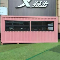 Tienda Modular Personalizable en Contenedor, Cafetería Móvil, Barra Desmontable, Quiosco Prefabricado para Comercio en la Calle