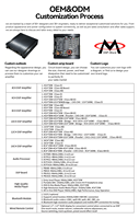 Amplificateur DSP de voiture 14 canaux avec design personnalisé, Bluetooth externe HiFi 192kHz 32 bits optique ODM