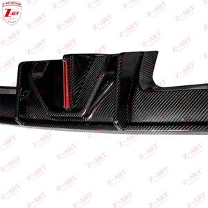 Diffuseur arrière en Fiber de carbone sec Z-ART 2021 + avec LED pour BMW G80 G82 G83 lèvre arrière en Fiber de carbone préimprégnée pour BMW M3 <span class=keywords><strong>M4</strong></span> menton de queue - Product Image 6