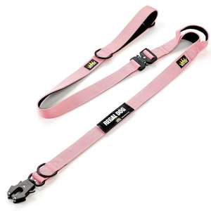 สายจูงสัตว์เลี้ยงแบบนุ่มสายหนังปรับได้อุปกรณ์เสริมสำหรับสุนัขแบบแฮนด์ฟรี - Product Image 5