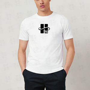 T-shirts en coton pour hommes, coupe ajustée, col rond, manches courtes, respirants, personnalisables avec impression sérigraphique, confortables, vente en gros - Product Image 3