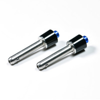 Acier inoxydable 304, 7 mm, 9 mm, 11 mm, bouton de pression à libération rapide plaqué zinc clair pour machines textiles et équipements de tissage