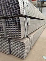 Tubo Cuadrado Galvanizado para Construcción en Exteriores Q235 Q345 ASTM A36 DX51D, Tubo de Acero Galvanizado GI de Guangdong, 60-275g de Zinc