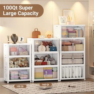 Golden Supplier 2024 Upgraded PP Durable Stackable Rectangle Foldable Storage <b>Boxes</b> 20-35L Capacity Eco-Friendly Toys Snacks - Product Image 4