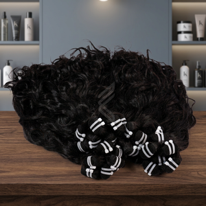 <b>Cheap</b> Factory Price High Quality European Natural Wavy Fumi Remy Virgin Human Hair Machine Double Weft Fast Shipping - Product Image 3