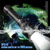 Lampe de plongée sous-marine professionnelle puissante XHP70.2 Rechargeable Lampe de poche étanche pour plongeur LED Torche Lumière en gros