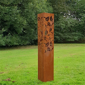 Modern Outdoor Bollard Lamp <b>Light</b> <b>for</b> Pathway Backyard Lawn Park Floor <b>Ground</b> Garden - Product Image 3