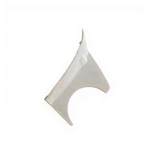 Cubierta de Esquina Delantera Pequeña DOZO DZ02-008, Panel de Inserción Blanco de Plástico ABS, Tapa de Soporte de Espejo para Camión ISUZU NPR 600P - Product Image 4
