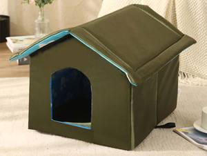 Cama para mascotas impermeable de tela Oxford para exteriores con material de felpa para perros, gatos, gatos, arena de diferentes tamaños disponibles - Product Image 4