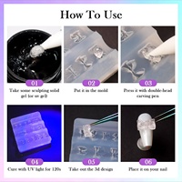 Moules en silicone 3D pour nail art en dentelle, formes pour femmes, outils de manucure DIY