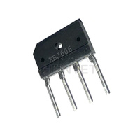 Transistor MOSFET Hentet neuf KBJ606G 1PHASE 600V 6A KBJ Redresseur BRIDGE RECT Diodes semi-conductrices discrètes Ponts redresseurs CI