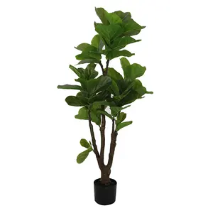 Wholesale 120センチメートルプラスチックArtificial Fiddle植物人工Leaf Fig Tree