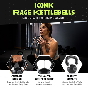 Kettlebell de compétition robuste avec revêtement en poudre pour l'entraînement (vente en gros) - Product Image 4