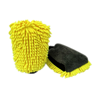 Gant de nettoyage en microfibre chenille coréenne 70/30, Gant de séchage de voiture en chenille shaggy, Gants en microfibre