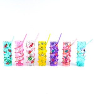 Cốc Đèn LED-Cốc Phát Sáng Cốc Nhựa Mờ Tái Sử Dụng Cho Bữa Tiệc Cốc Đèn Flash Bia Led Có Ống Hút Và Nắp Đậy - Product Image 6