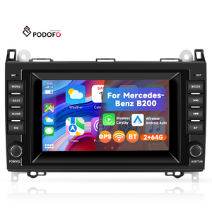 Podofo Android đài phát thanh xe 7-inch 2 + 64GB cho Mercedes-Benz B200/viano/sprinte/âm thanh xe hơi Carplay Android tự động GPS Wifi BT ai giọng nói - Product Image 1