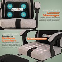 Quantité minimale de commande 1 PCS Chaise de jeu bon marché avec massage avec repose-pieds Chaise de jeu PC Cadeira Gamer E-sports Chaise avec repose-pieds
